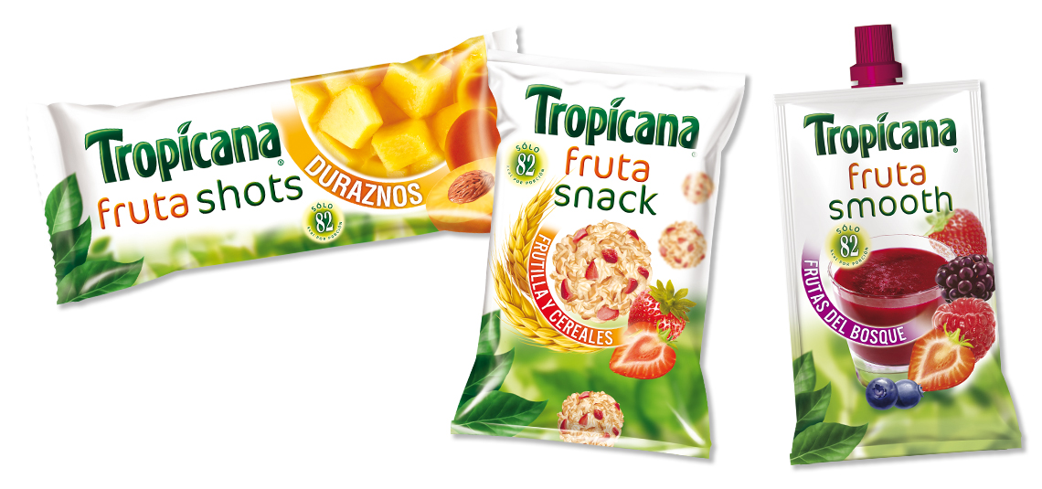 Creación de submarca y packaging para gama de productos TROPICANA.